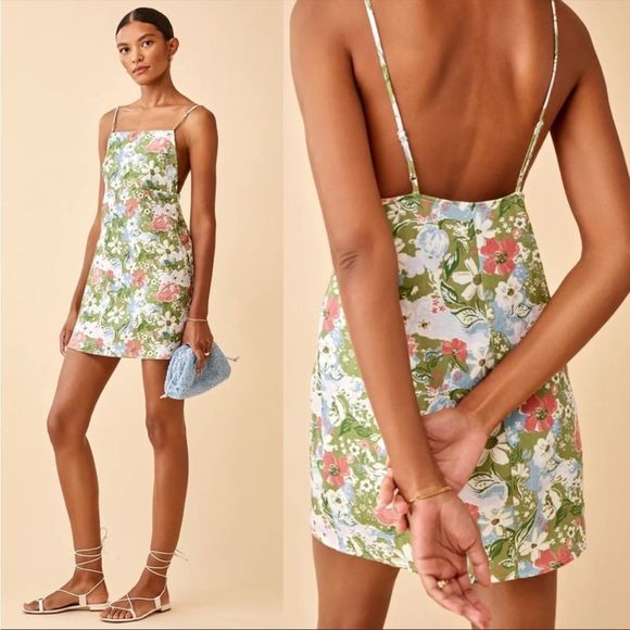 Reformation Dresses & Skirts - Reformation Wiley Linen Summer of Love Dress